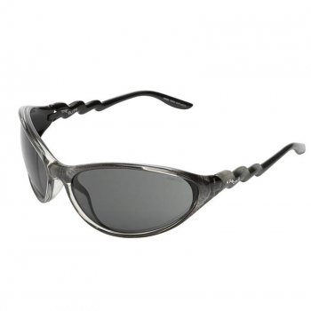 Komono Sonnenbrille Glitch Black Viper,schwarz silber,  schwarz getönte Gläser, Seitenansicht